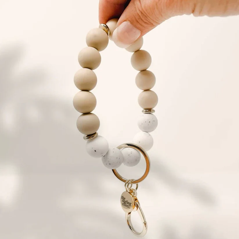 The Darling Effect - Hands-Free Keychain Wristlet, Oatmilk Latte - Image 2