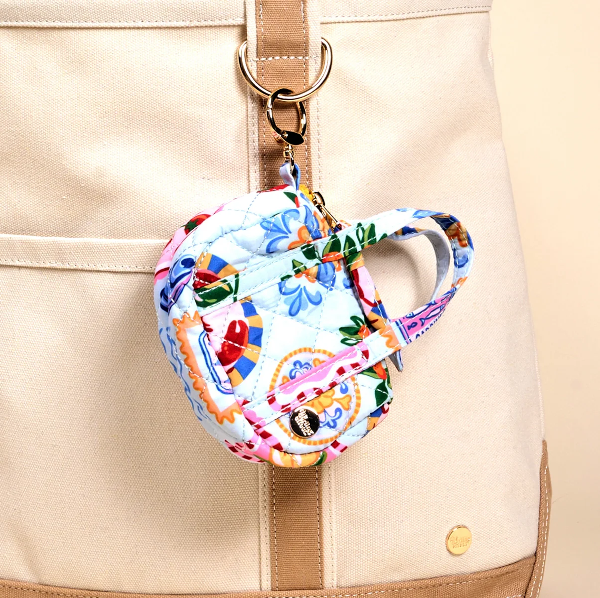 The Darling Effect - Itty Bitty Duffle Bag Charm, Ciao Bella - Image 3