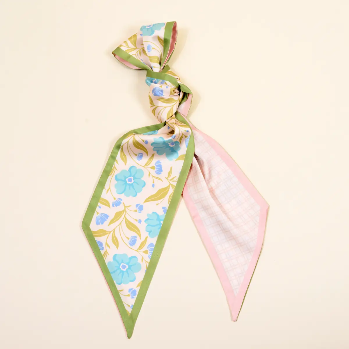 The Darling Effect - Twirl & Tie Scarf, Poppin' Petals Aqua