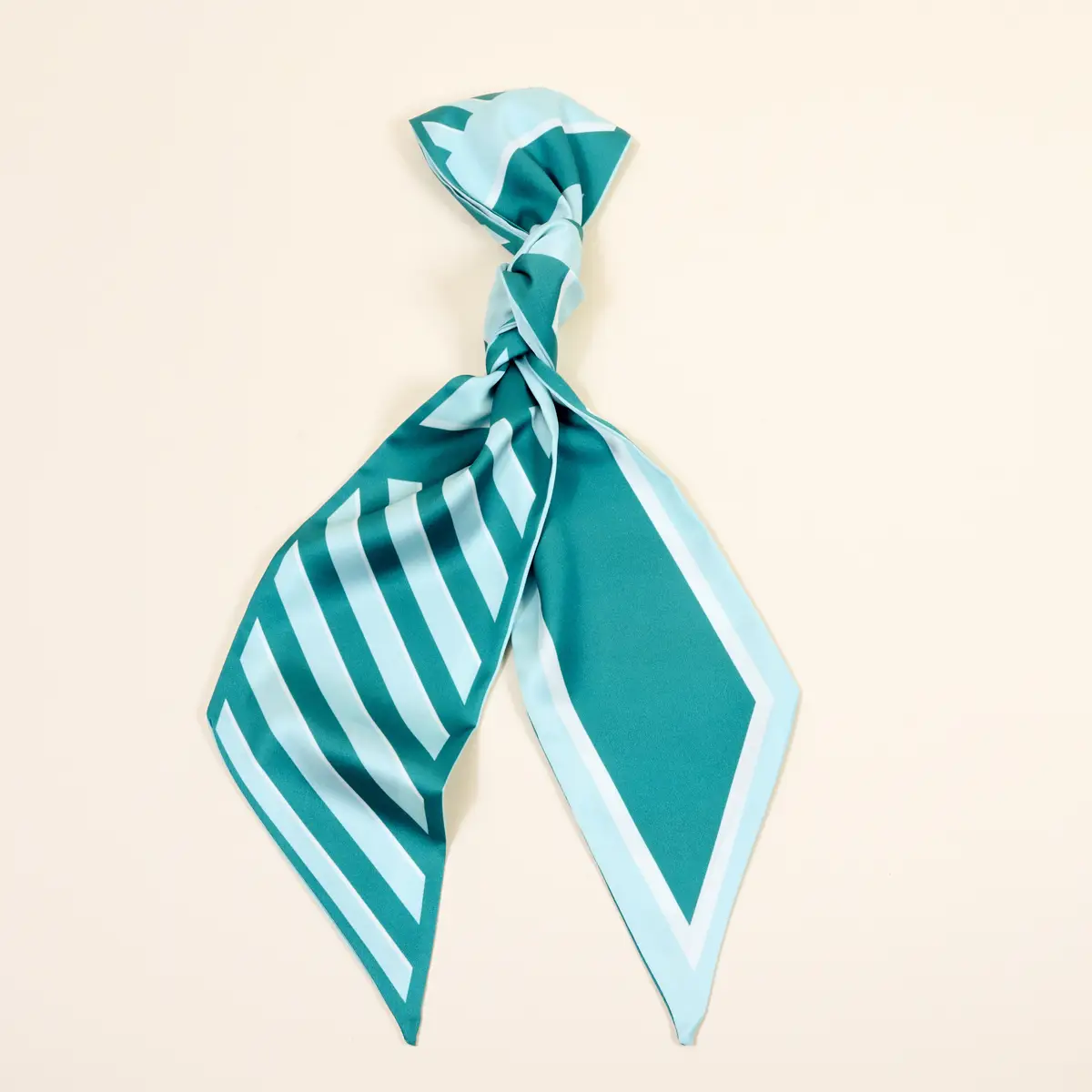 The Darling Effect - Twirl & Tie Scarf, Sicily Stripes Teal