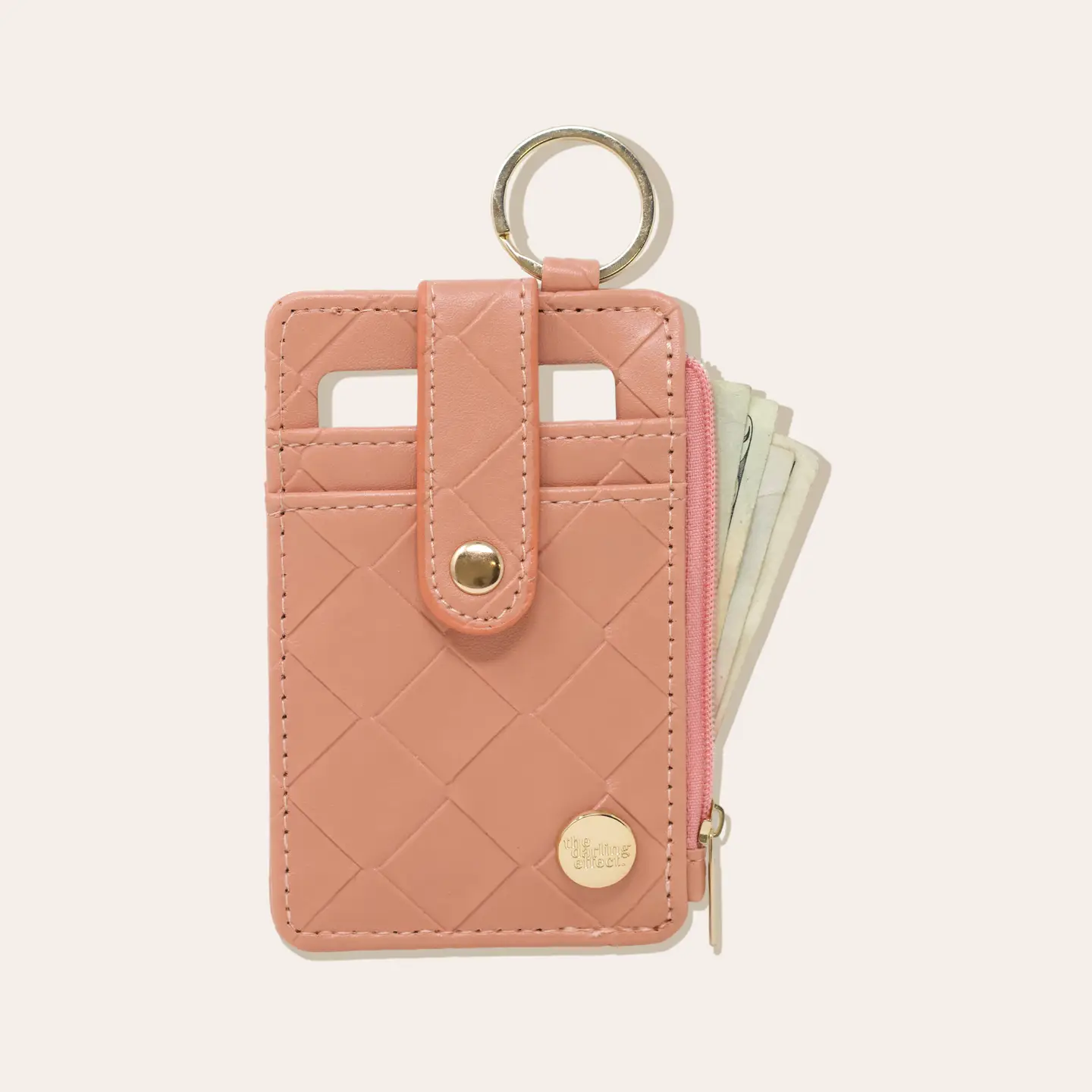 The Darling Effect - Woven Keychain Wallet, Rose - Image 4