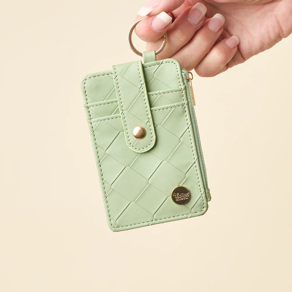 The Darling Effect - Woven Keychain Wallet, Sage