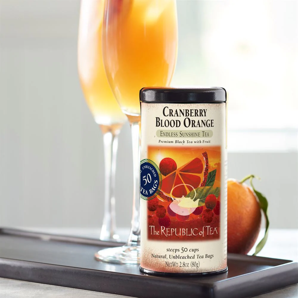 The Republic of Tea - Cranberry Blood Orange Black Tea, 50 Tea Bags