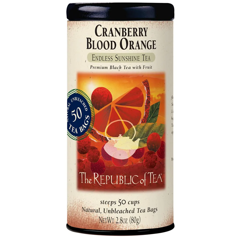 The Republic of Tea - Cranberry Blood Orange Black Tea, 50 Tea Bags - Image 2