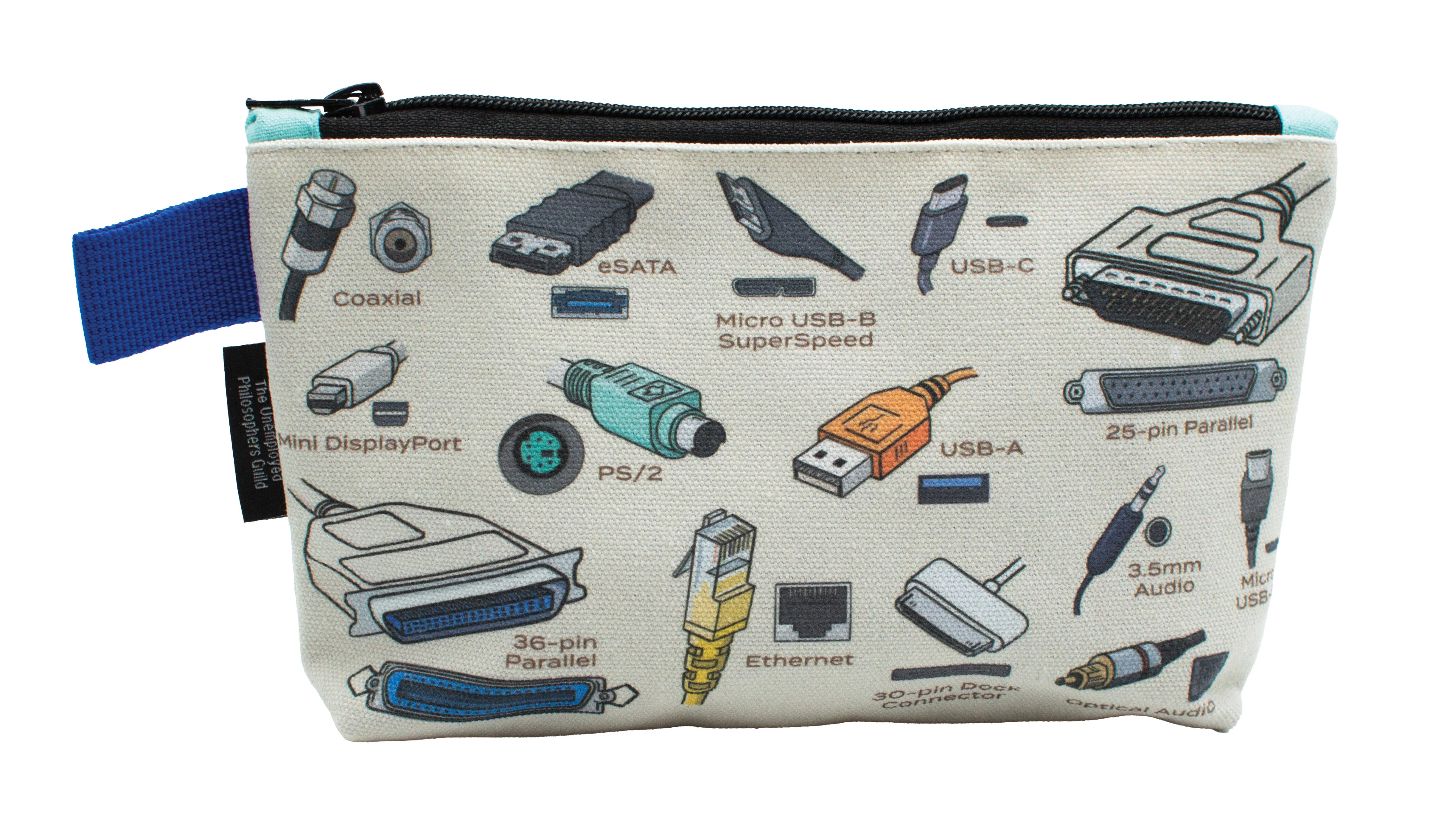 The Unemployed Philosophers Guild - Cables & Ports Zipper Bag - Image 2