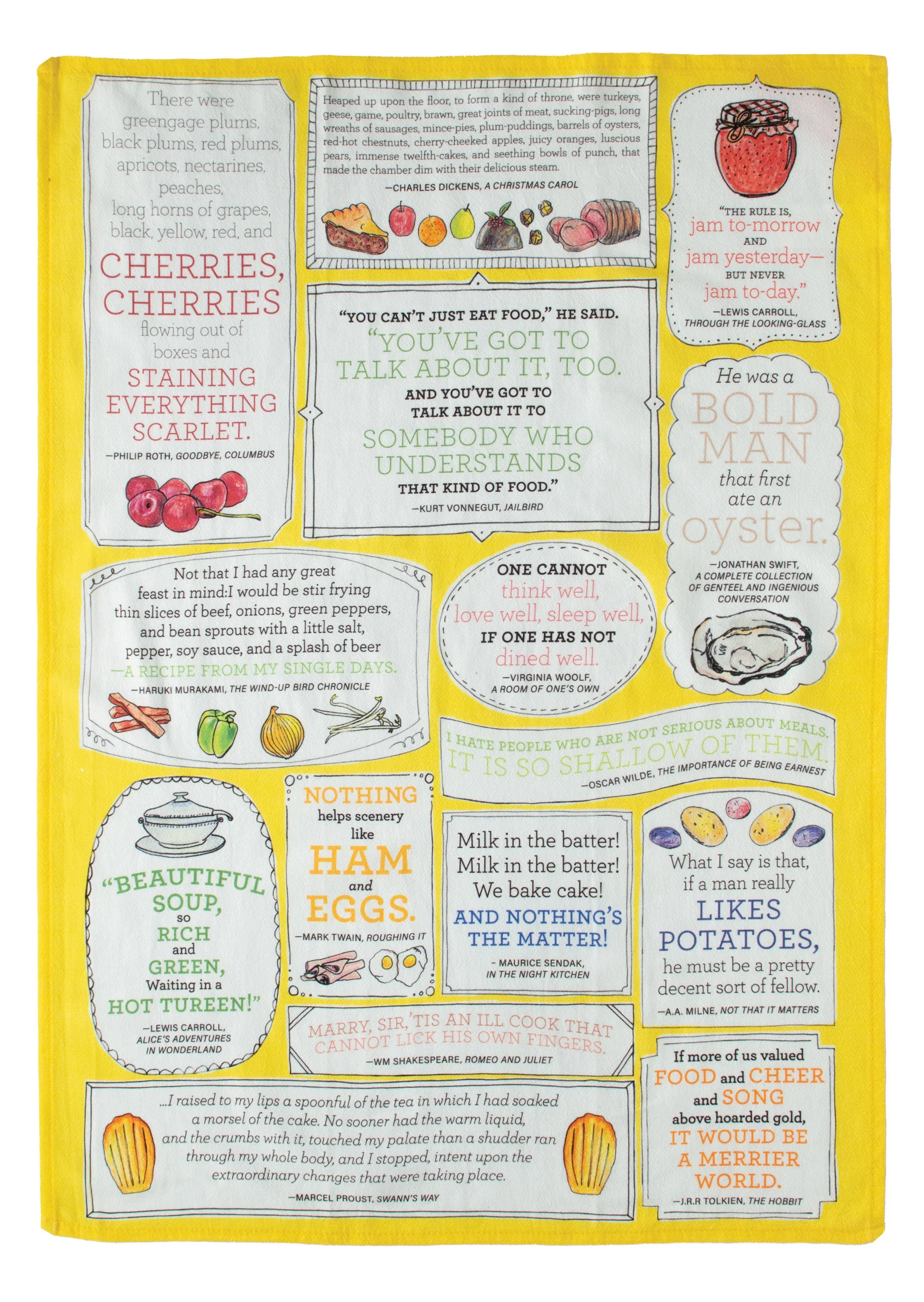 The Unemployed Philosophers Guild - Literary Tastes Dish Towel