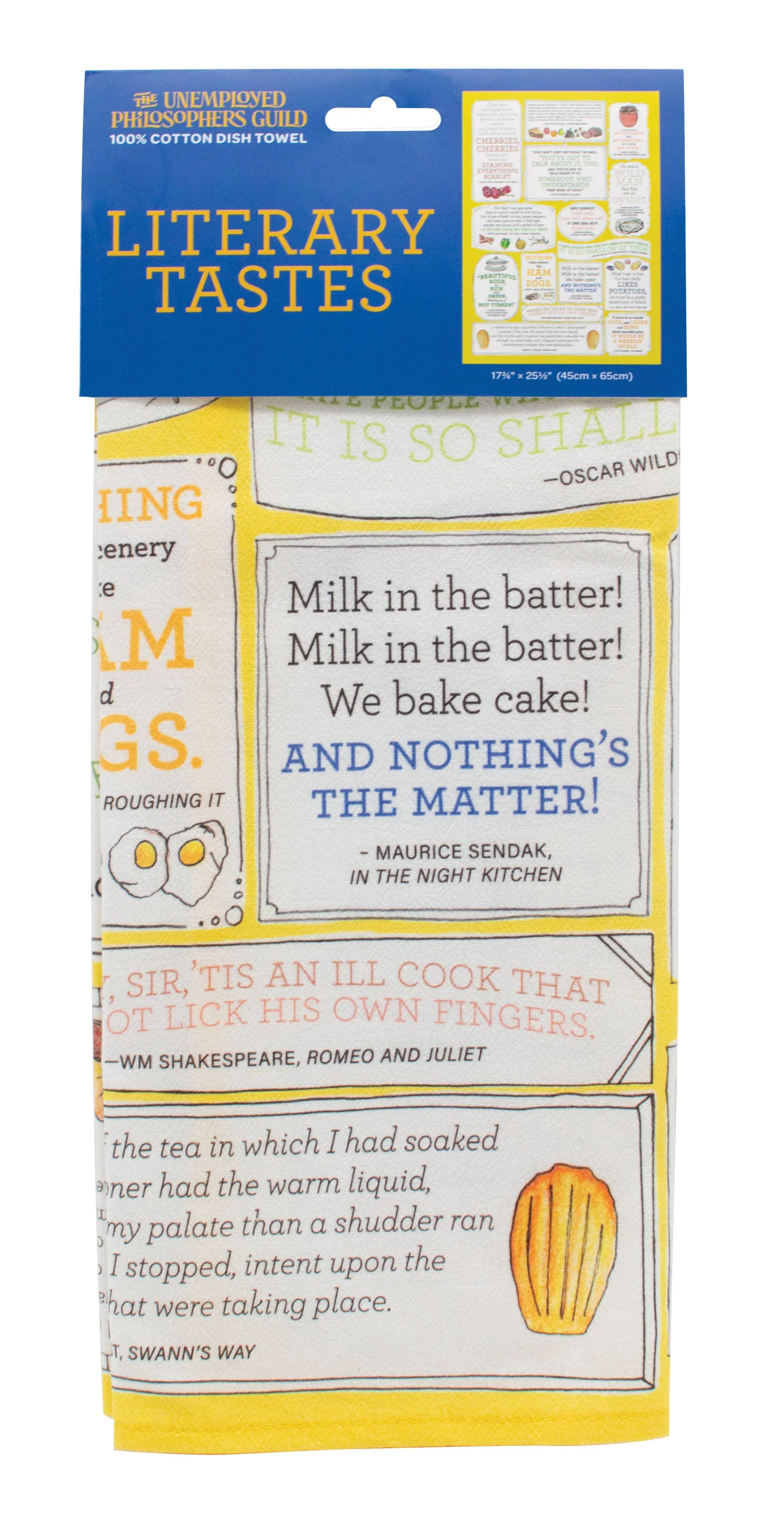 The Unemployed Philosophers Guild - Literary Tastes Dish Towel - Image 2