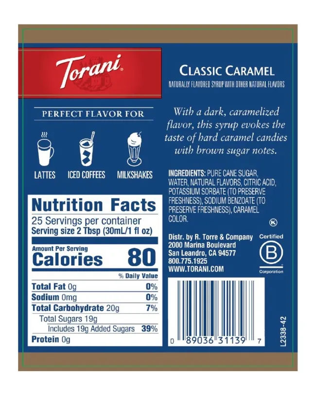 Torani - Classic Caramel Syrup - Image 2