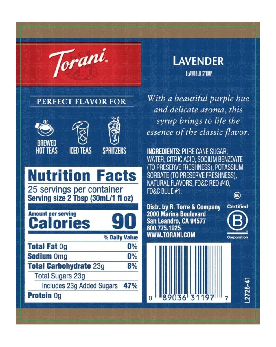 Torani - Lavender Syrup - Image 2