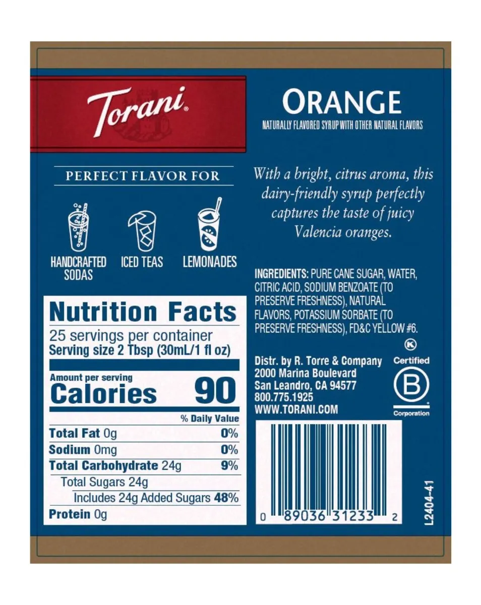 Torani - Orange Syrup - Image 2