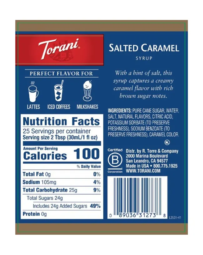 Torani - Salted Caramel Syrup - Image 2