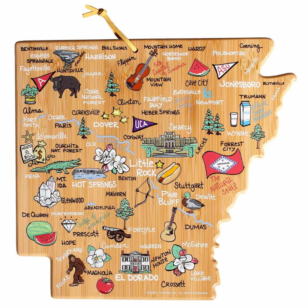 Totally Bamboo - Arkansas Board with Fish Kiss Art