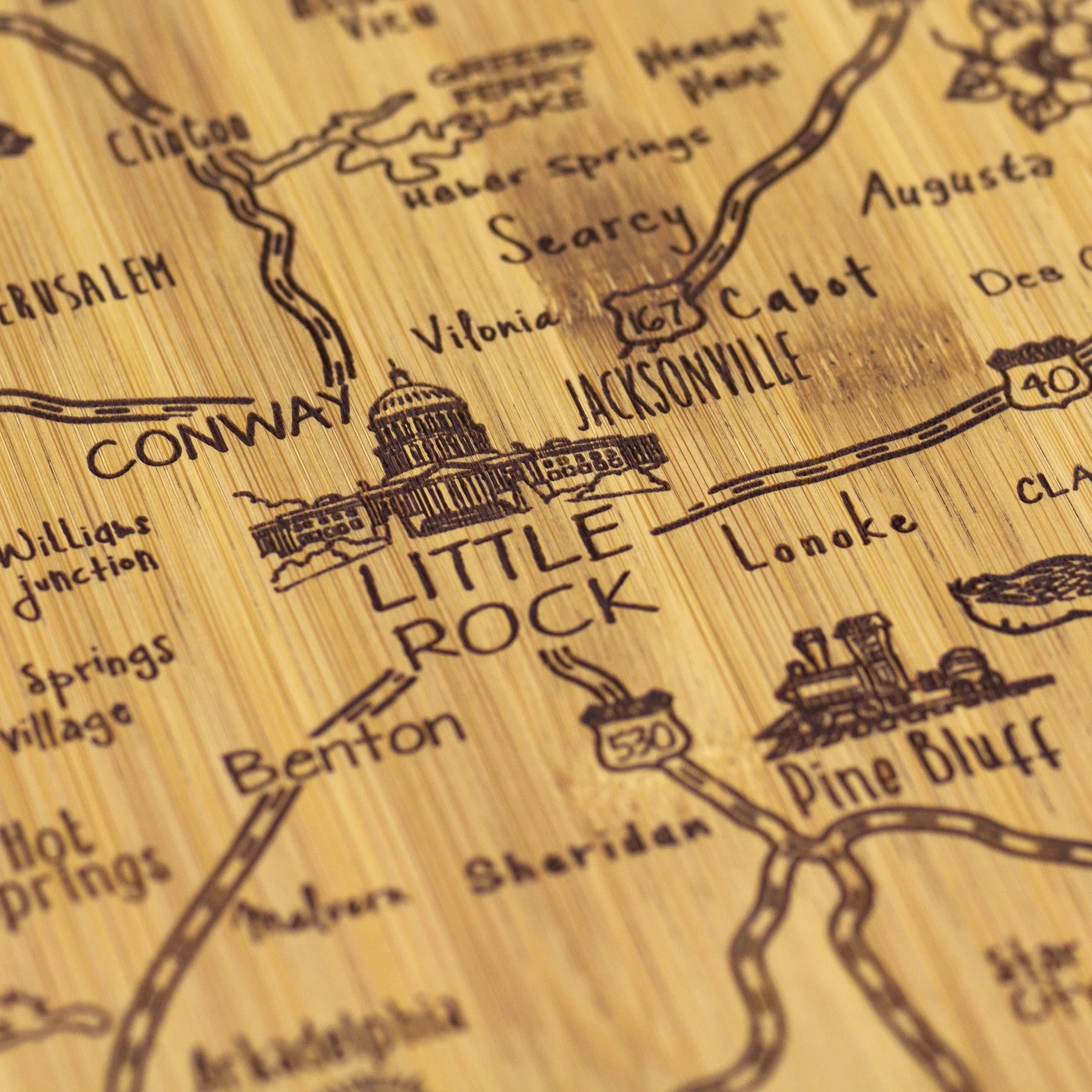 Totally Bamboo - Arkansas Destination Cutting & Serving Board - Image 4