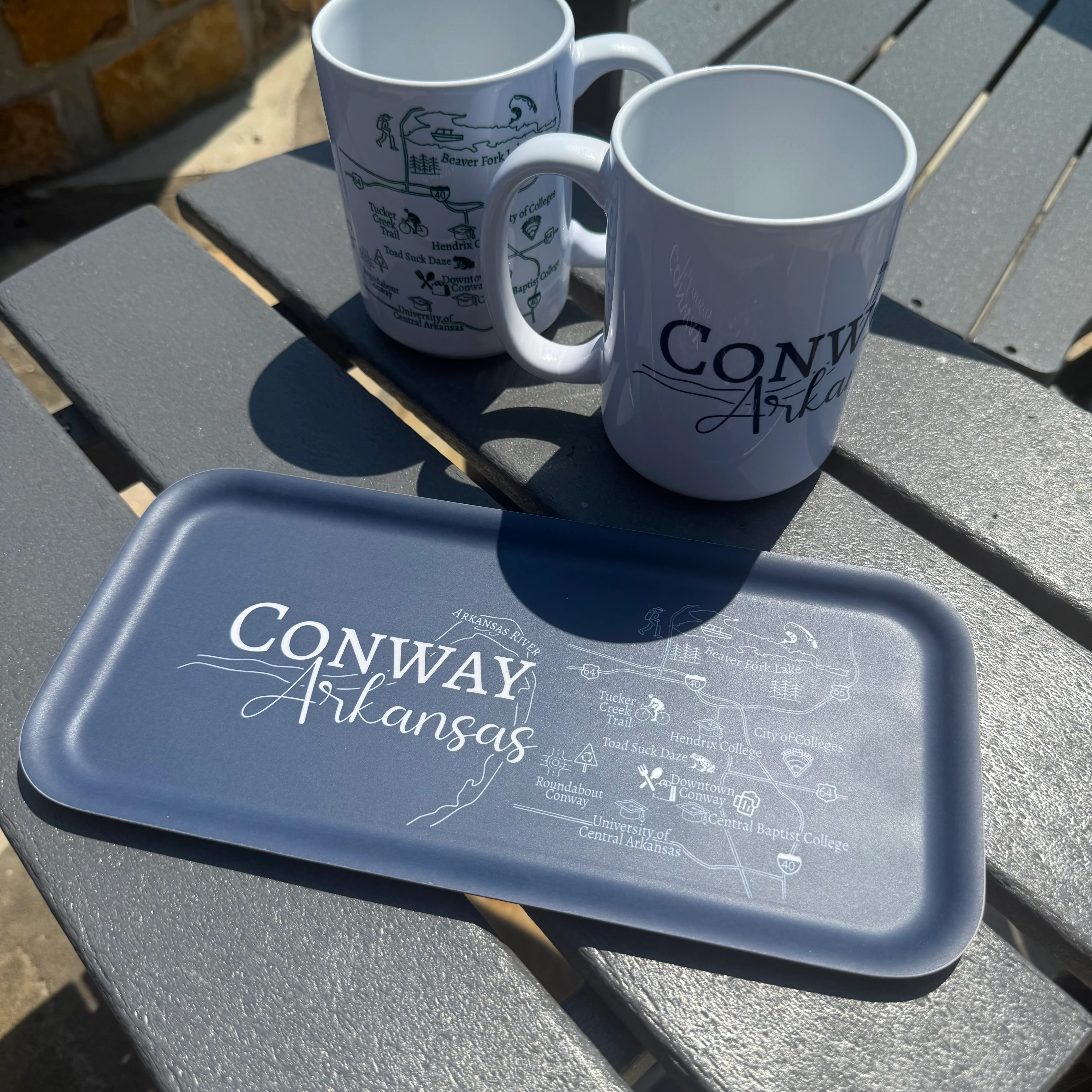 Town Pride - Conway Map Tray, Navy
