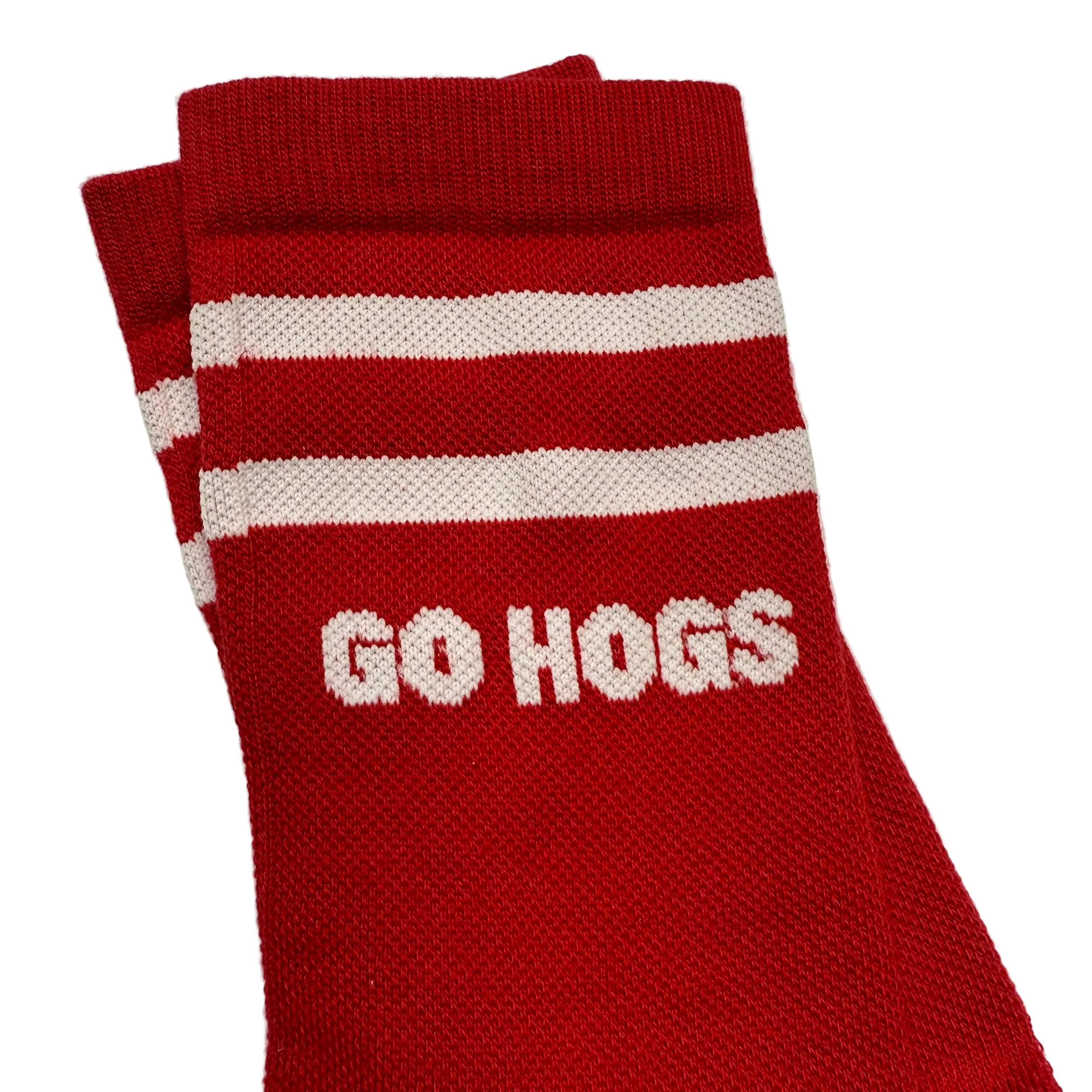 Town Pride - Red Crew Socks, Go Hogs - Image 2