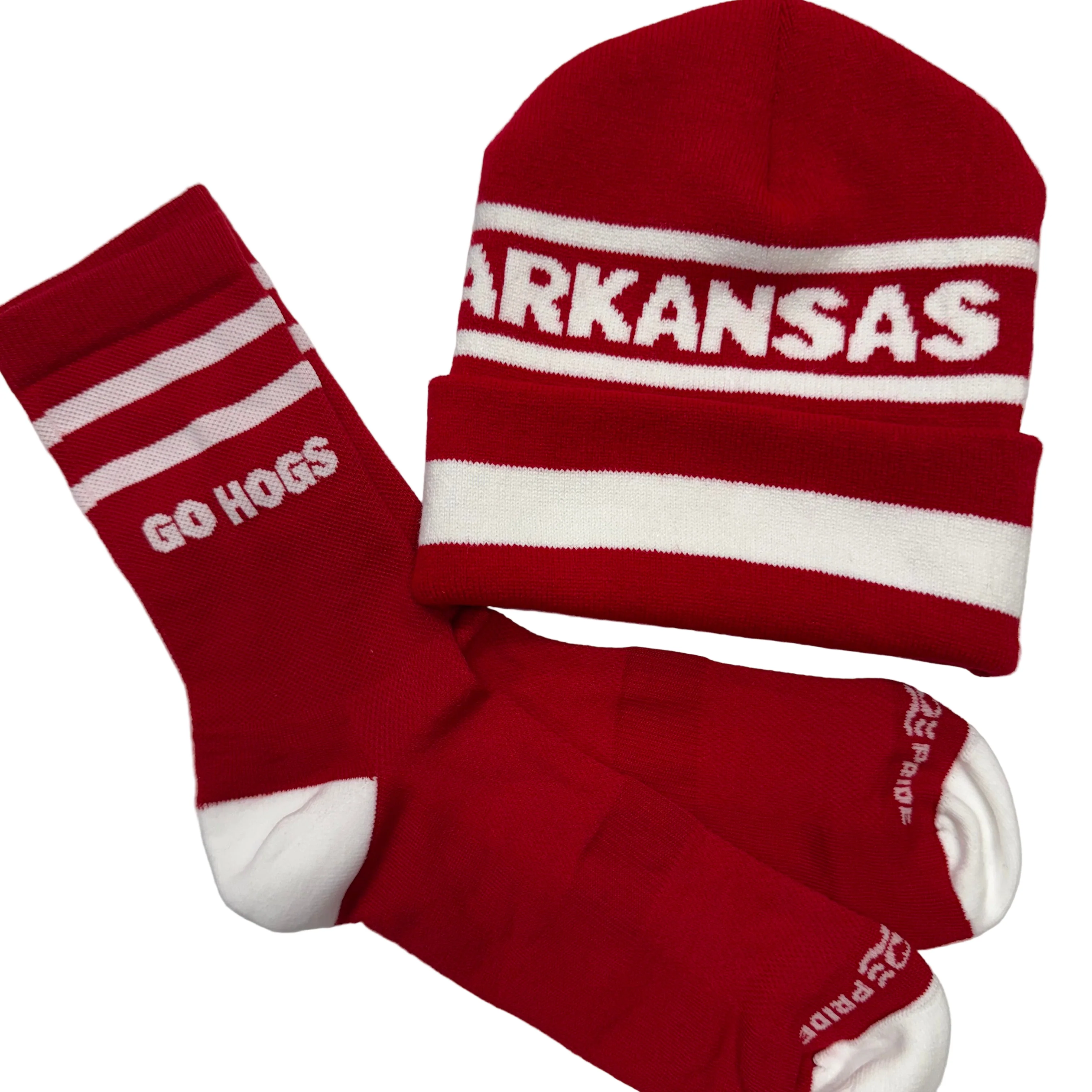 Town Pride - Red Crew Socks, Go Hogs - Image 3