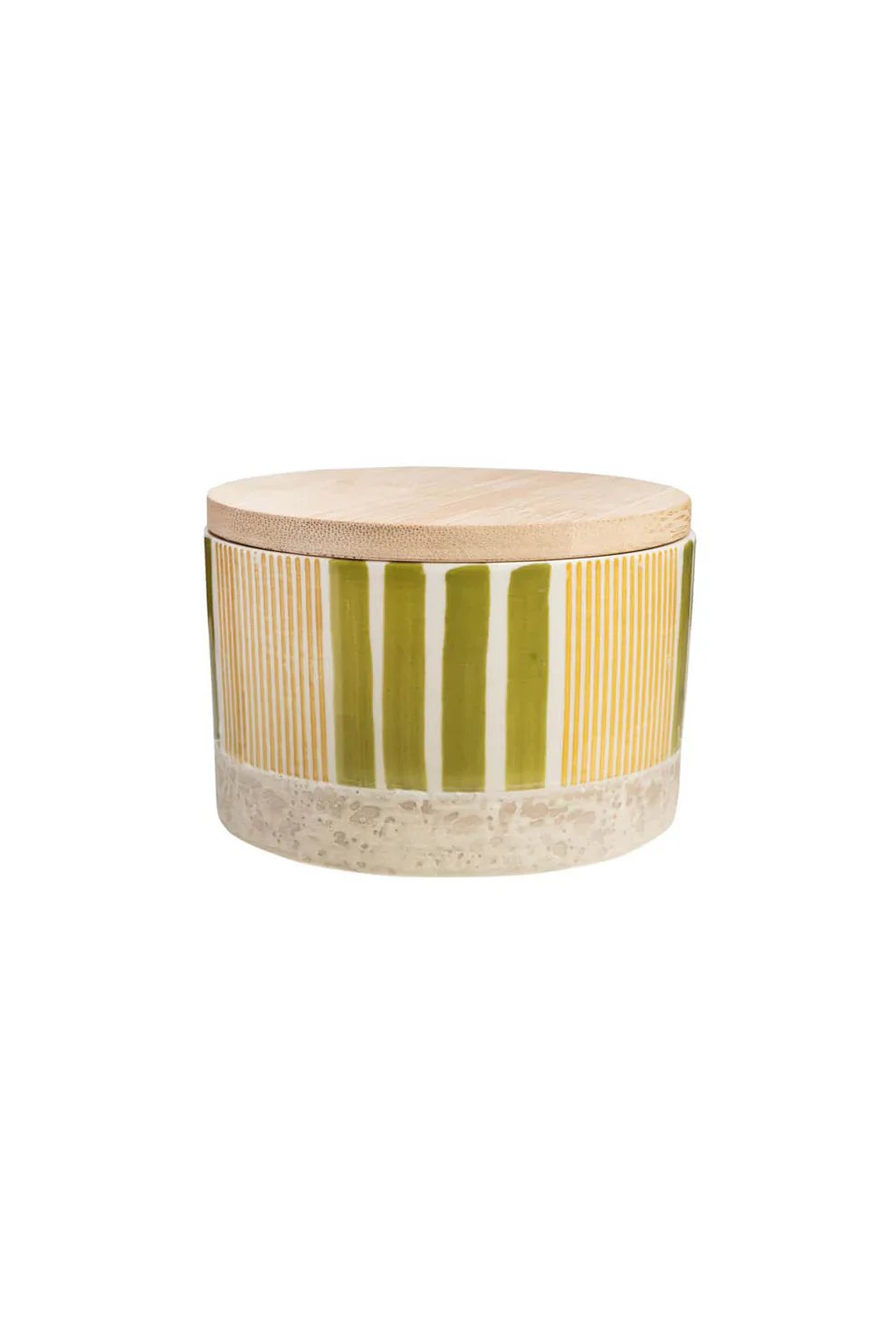 Tranquillo - Green & Yellow Stripe Small Canister - Image 3