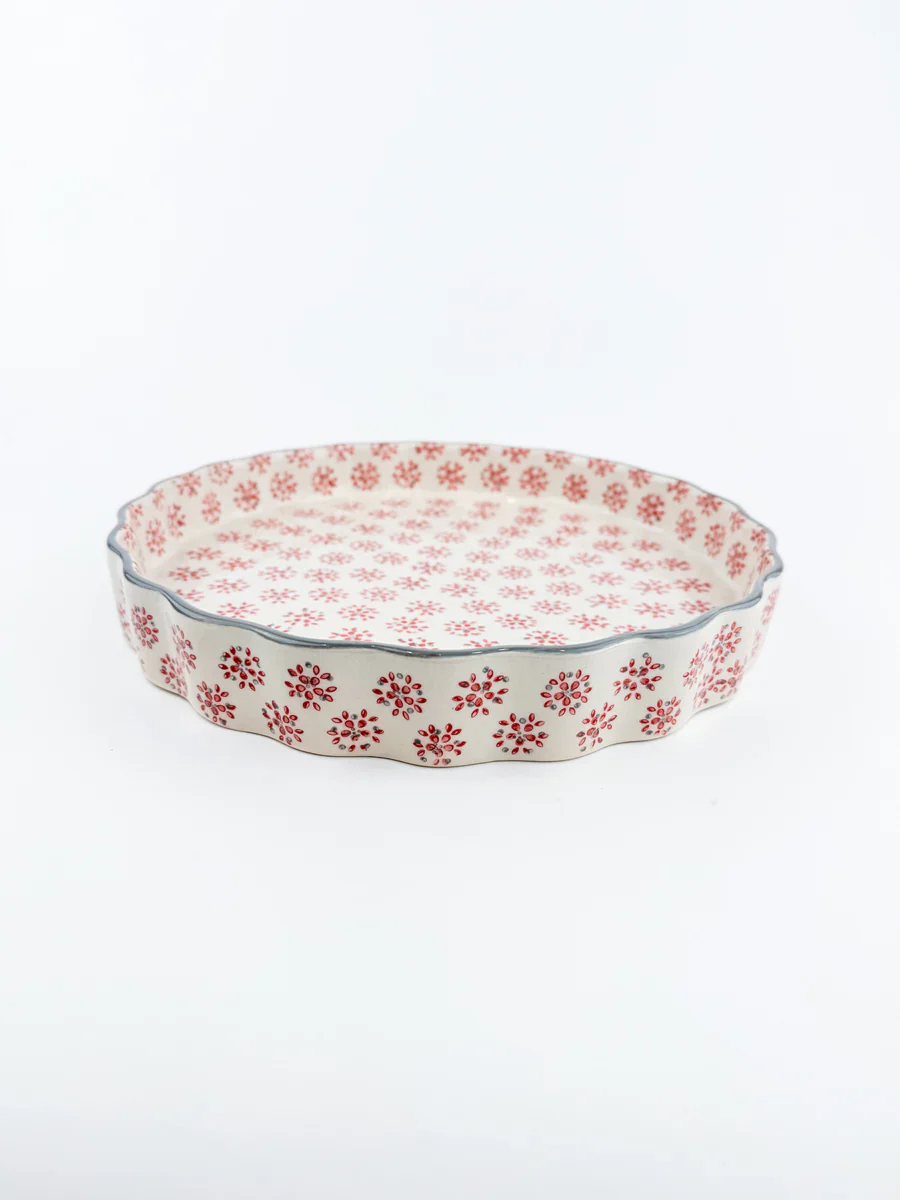 Tranquillo - Red Retro Large Quiche Pan - Image 2