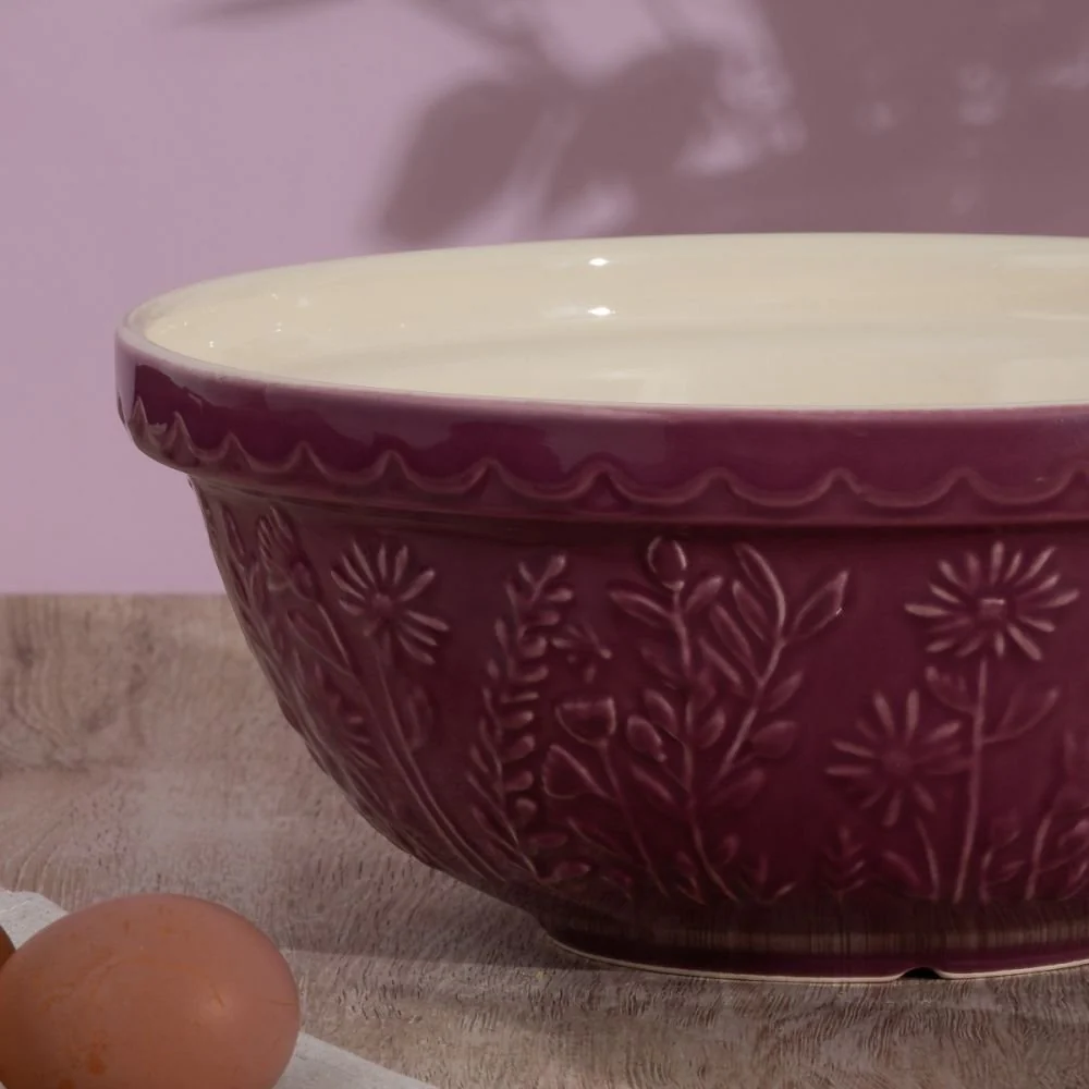 Mason Cash - In the Meadow Daisy Purple Mixing Bowl - Image 2