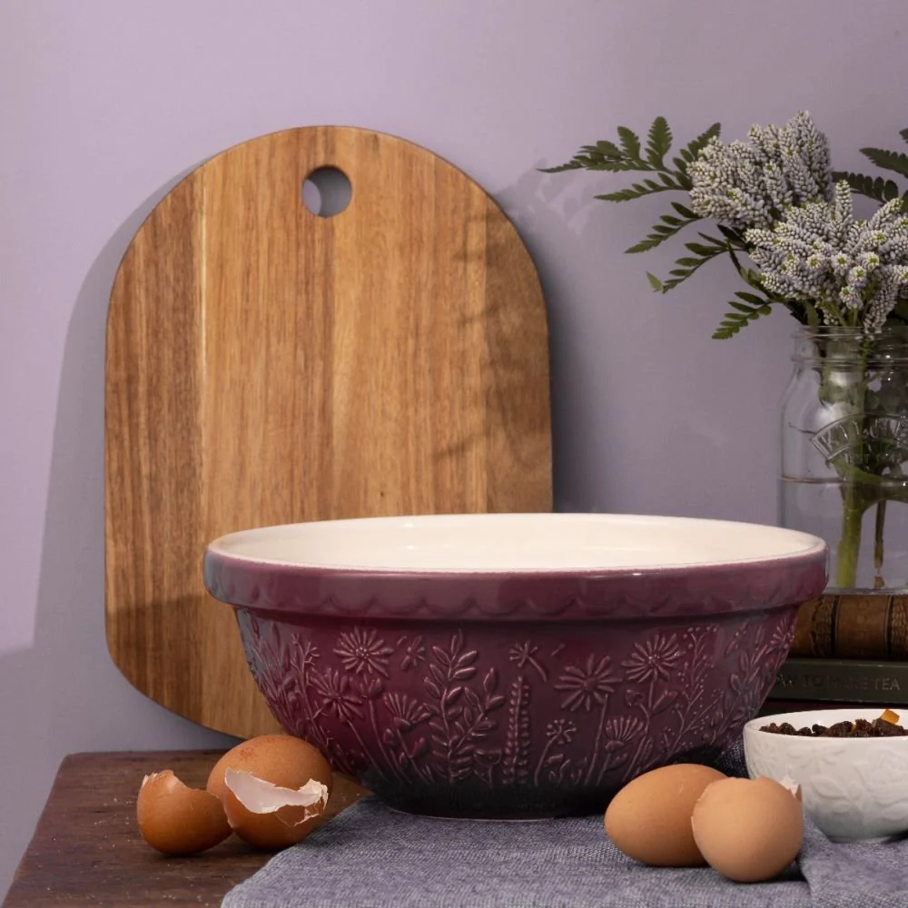 Mason Cash - In the Meadow Daisy Purple Mixing Bowl - Image 3
