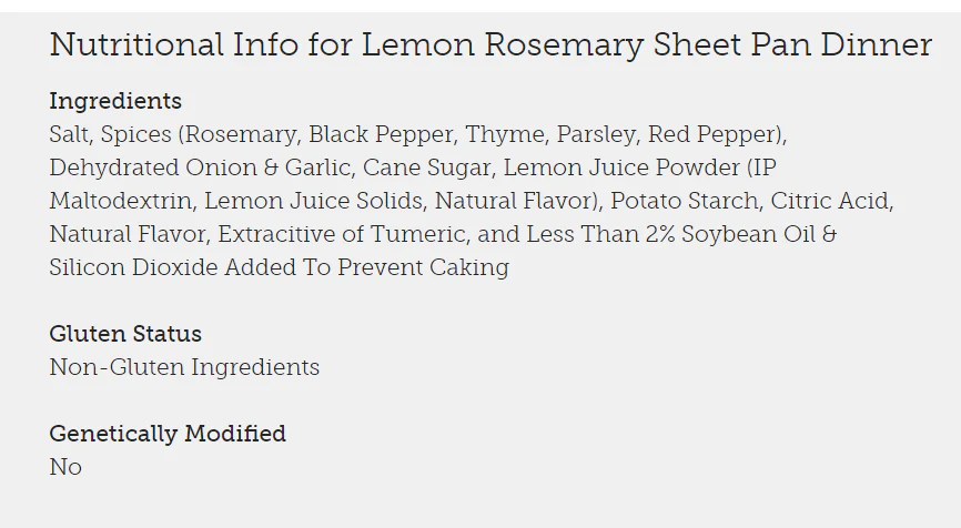 Urban Accents - Lemon Rosemary Sheet Pan Dinner - Image 2