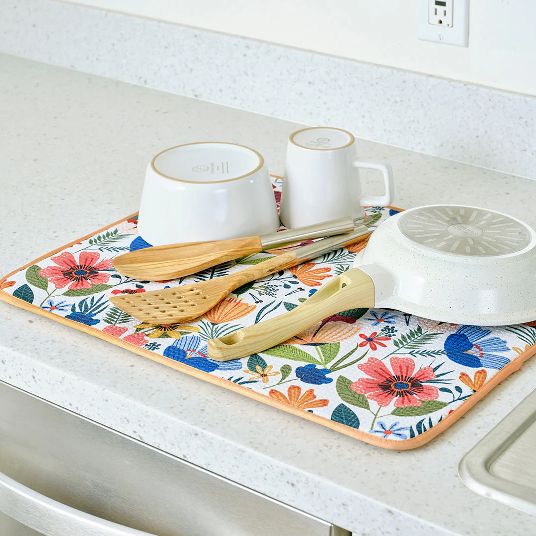 Werkshoppe - Field Of Flowers Dish Drying Mats - Image 2