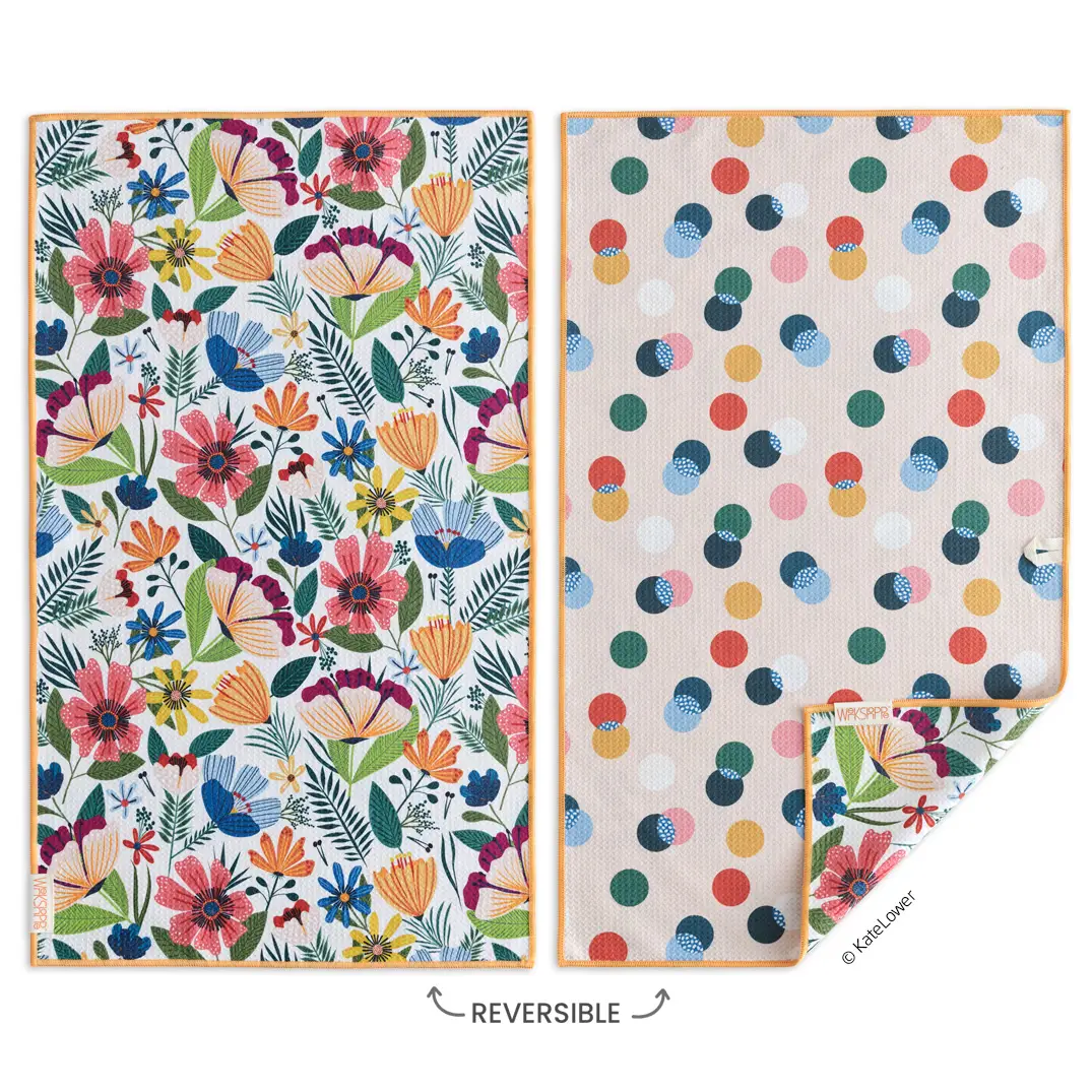 Werkshoppe - Fields Of Flowers Microfiber Dishtowel