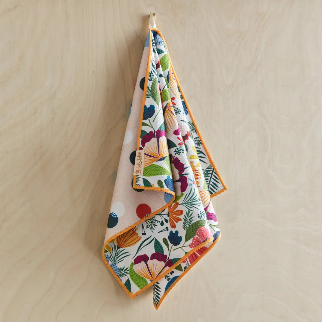 Werkshoppe - Fields Of Flowers Microfiber Dishtowel - Image 4