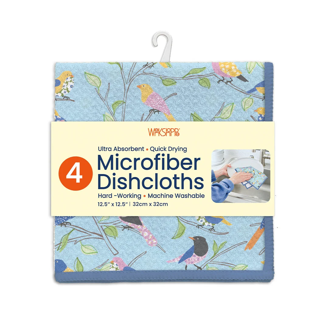 Werkshoppe - Floral Finch & Friends Dishcloth Set - Image 2