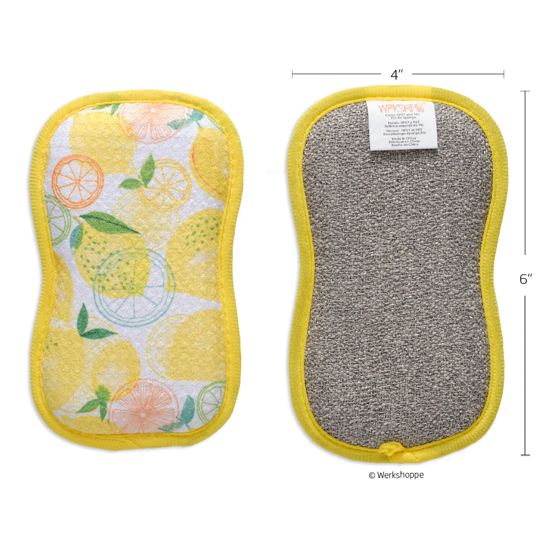 Werkshoppe - Lemon Plaid Scrubbie Set - Image 3