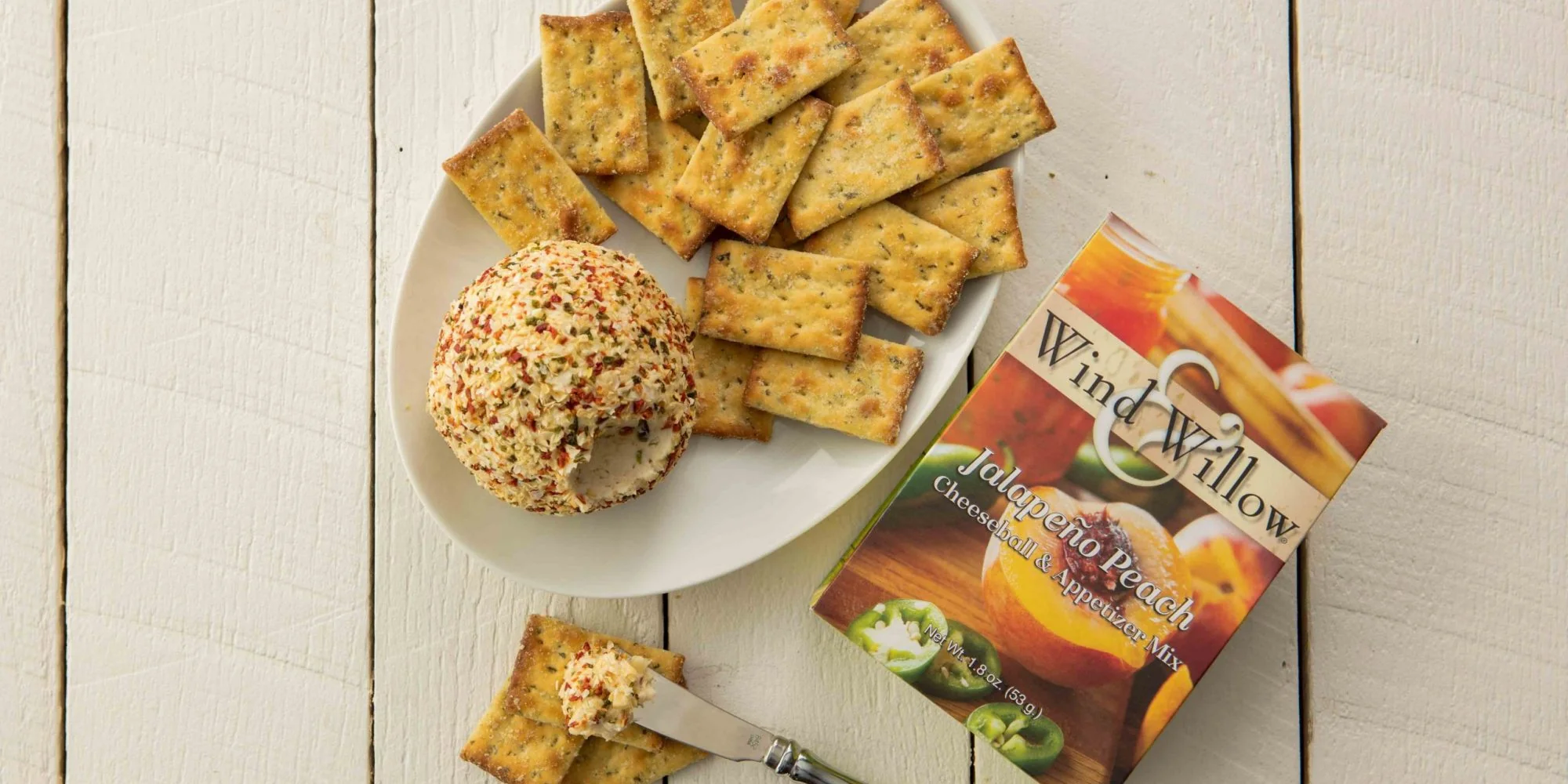 Wind & Willow - Jalapeno Peach Cheeseball & Appetizer Mix - Image 2