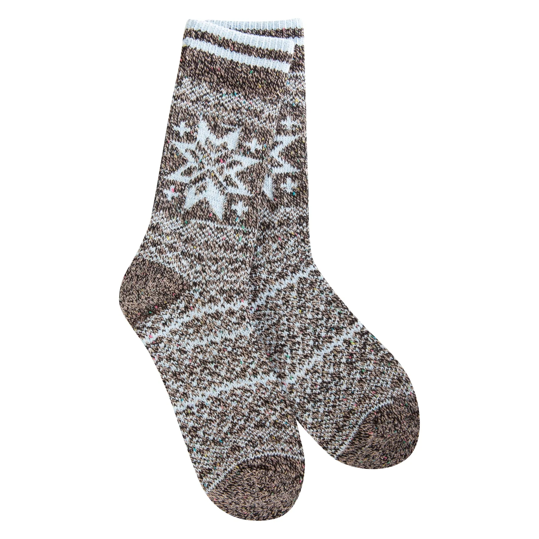 World's Softest Socks - Weekend Collection, Blue Holiday Confetti